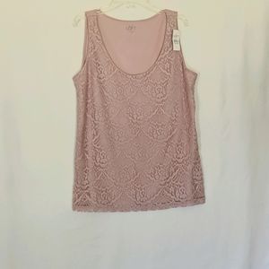 Ann Taylor Loft Outlet NWT Tank - Blush - Med.